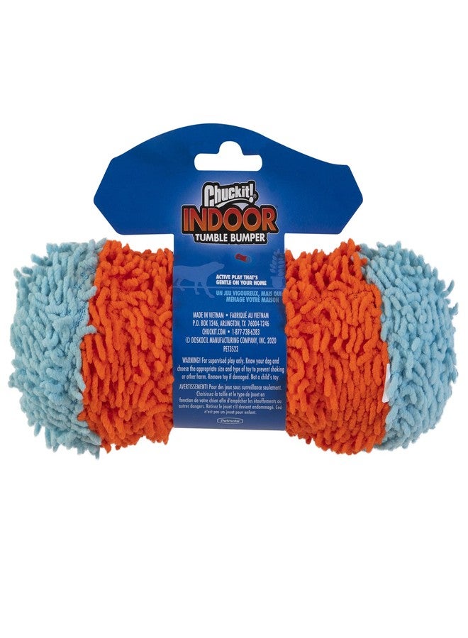 Chuckit! Indoor Fetch Tumble Bumper Dog Toy (8.5 Inch), Orange and Blue - Image 2